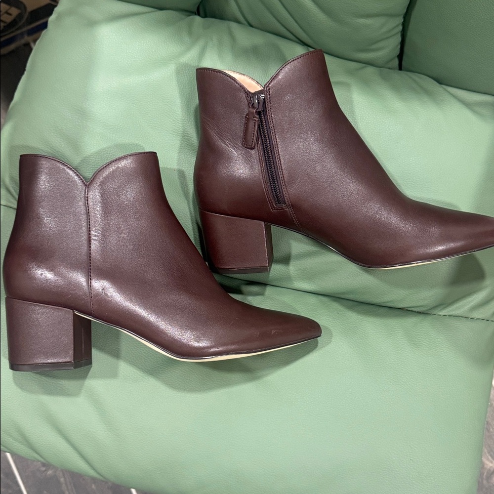 Cole Haan Brown Leather Booties.